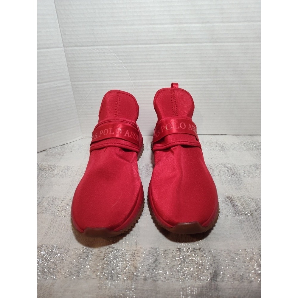 US Polo Assn Size 8.5 Slip On Shoes Sneakers Tennis Athletic Trainers Red